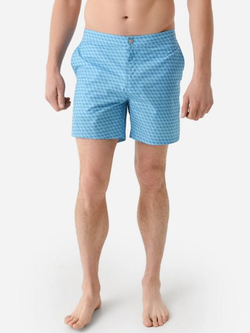 NWT PETER MILLAR Men's Crown Crafted Men's Chiavari Cube Swim Trunk XL Blue